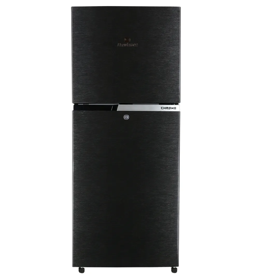 Dawlance 9149WB Chrome Hairline Black Refrigerator